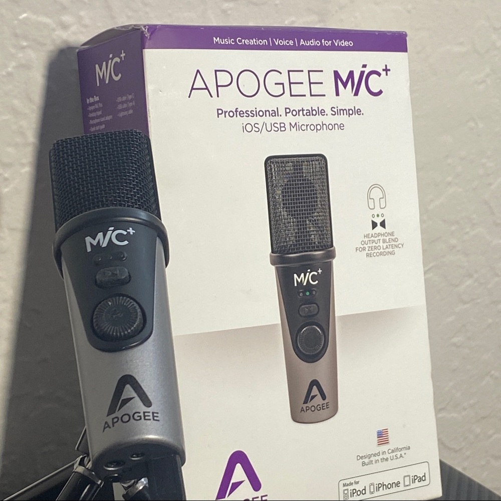 Apogee Mic Plus USB Microphone Works On Mac and Windows